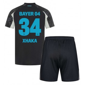 Bayer Leverkusen Granit Xhaka #34 Tredje skjorte til barn 2024-25 Kortermet (+ korte bukser)